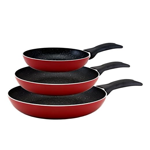 Set de 3 sartenes "San Ignacio" con revestimiento en mármol Ø16 cm Ø20 cm Ø24 cm