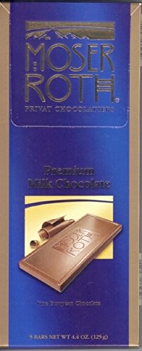 Moser Roth Privat Chocolatiers European Chocolate, Premium Milk, 4.4 Ounce