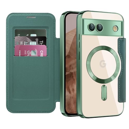 Image of IMIRST Wallet Case for Google Pixel 8A with Card Holder, WD Green