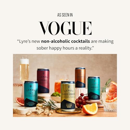 Lyre's G&T - Non Alcoholic Spirits | Case of 24 | Ready To Drink Cocktails | Gin & Tonic | Premium | 250ml x 24