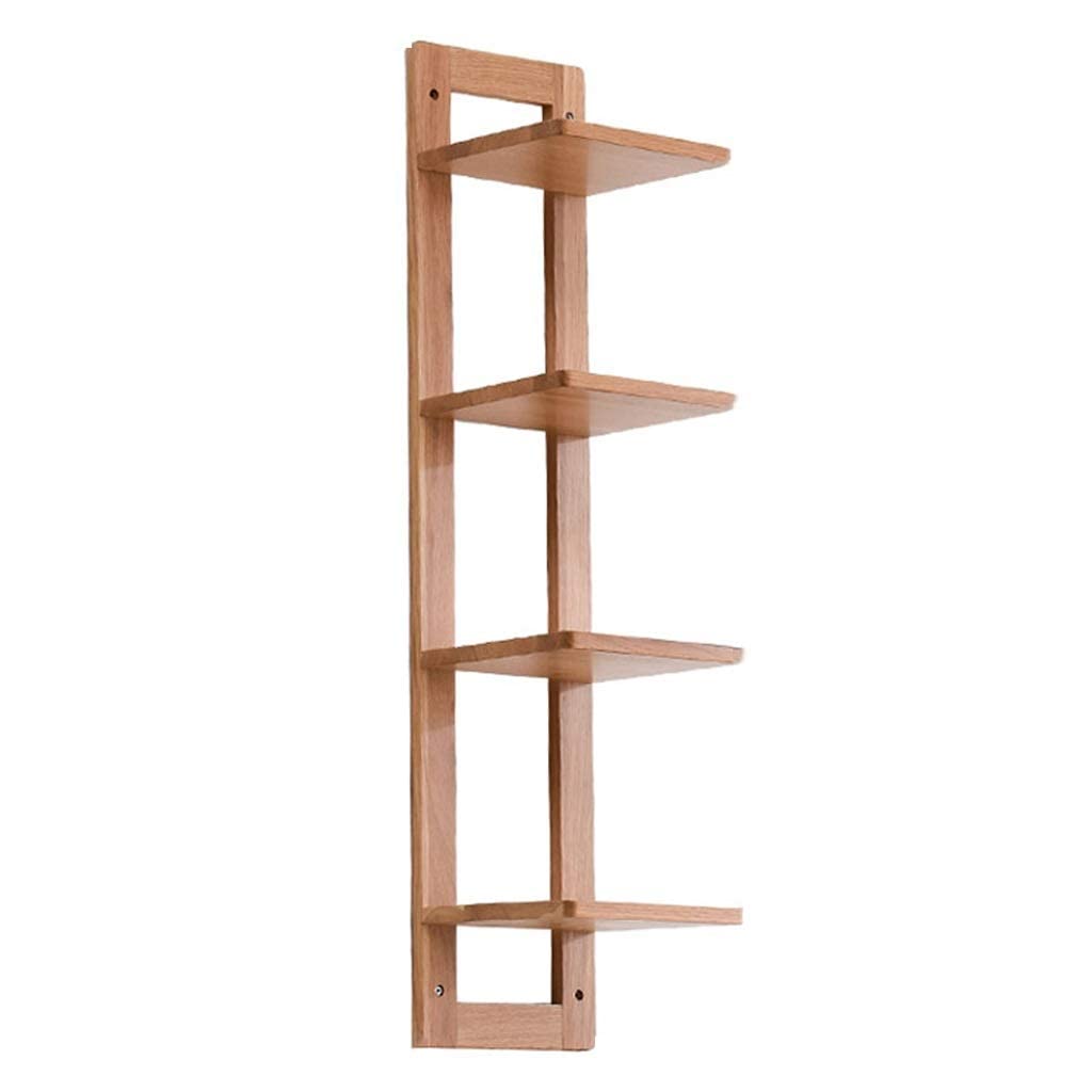 Étagère murale en bois massif pour un salon chaleureux et rangé