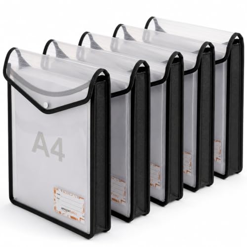 Amazon Basics Black Vertical File Folder, Pack of 5 - Image 2