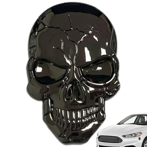 Ruhnjyg Metall Totenkopf Aufkleber, Totenkopf Aufkleber Auto Metall, 3D Aufkleber Auto Totenkopf, AutoaufkleberMetallica, Autoaufkleber Totenkopf, für Motorräder, Autos, Helme Ruhnjyg Metall Totenkopf Aufkleber, Totenkopf Aufkleber Auto Metall, 3D Aufkleber Auto Totenkopf, AutoaufkleberMetallica, Autoaufkleber Totenkopf, für Motorräder, Autos, Helme