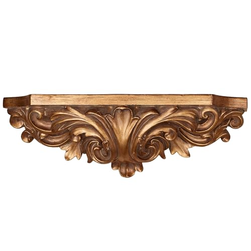 Touch of Class Astrella Wall Shelf Aged Gold - Fleur
