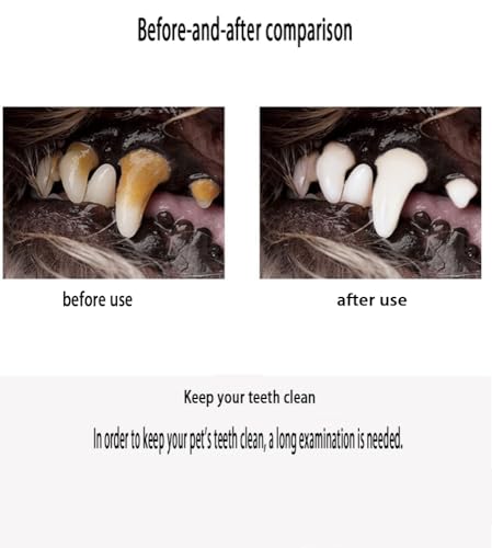 Image of 6 Pcs Dog Toothbrush Set: Triple Head & Pet Finger Toothbrush, Black & White, Manual, Suitable for Cats & Dogs