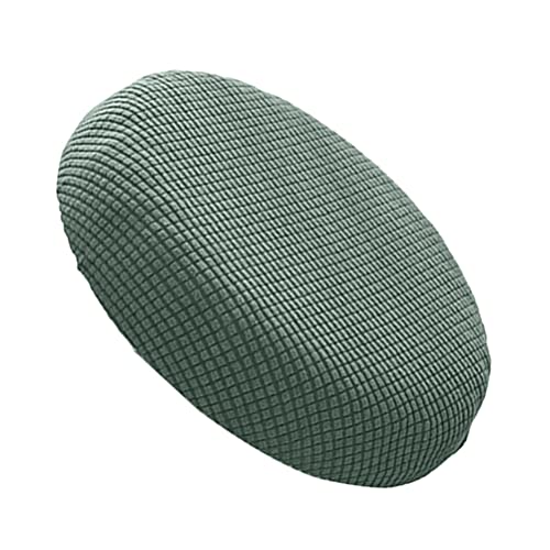 BESPORTBLE Housse de chaise ronde extensible - Housse de chaise lavable - Stretch - Pour tabouret de bar - Protection de tabouret de bistro - Vert