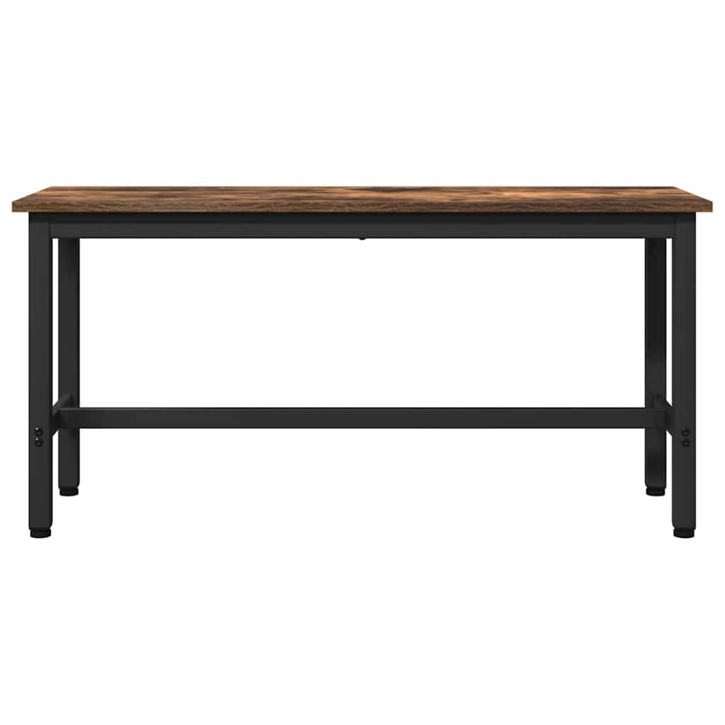 vidaXL Panchina da Pranzo 2 PCS Rovere fumé 100 x 32,5 x 48,5 cm, Panchina da Pranzo alla Moda, Regolabile, Rettangolare, Design Minimal, Seduta Moderna, arredo per Interni