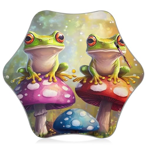 Parapluies UV pour protection solaire et pluie style grenouille enfant