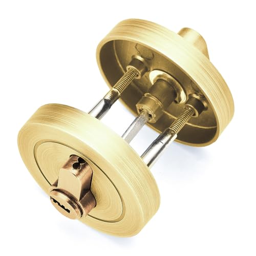 Ieron Rosetta per WC con Display Occupato Set di Rosette in Acciaio Inossidabile per Montaggio Porta WC Serratura e Montaggio Porta Bagno Accessorio per Bagno in Acciaio Inossidabile (Oro)