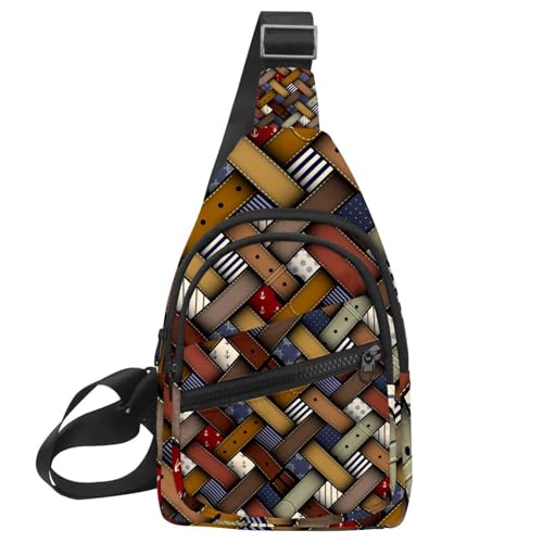 Sac à bandoulière à motif écossais 30x18cm pour voyage et randonnée en plein air