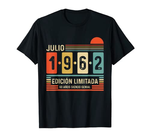 60 Años Julio 1962 Leyenda Regalo 60 Cumpleaños Camiseta