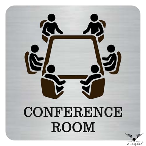 Image of CONFERENCE, CONSULTING ROOM Sign, 6x6 Inch, Durable Steel, Self-Adhesive