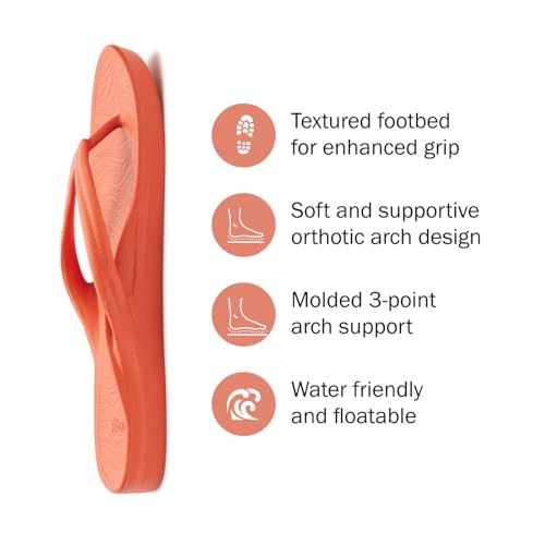 Image of Sanuk Palmer Arch Support Flip Flops for Women - Water Friendly, Floatable & Lightweight | Non-Slip Grip | Pool & Beach Sandals for Women