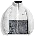 Men's Casual Double Sided Loose Padded Jackets All Matching Lambskin Fleece Winter Thick Warm Outerwear