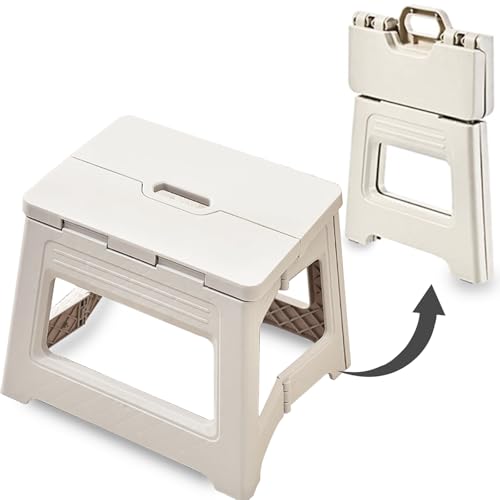 風呂 椅子 バスチェア ホワイト お風呂椅子 折りたたみ 引っ掛け 収納便利 軽量 高さ24cm 組立不要 防カビ撥水加工 耐荷重 座り心地良い 洗面所 浴室用具 (White)