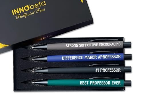 InnoBeta Professor Gifts, Ballpoint Pen Set of 4, Professor Gifts Idea for Appreciation,...
