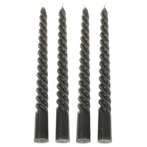 MACOSA VM091080 Spiralkerzen Dunkelgrau 8er Set 20 cm Stabkerzen...