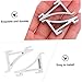 VOSAREA 24pcs Refrigerator Support Clamp Tool Aluminum Refrigerator Clips Fridge Shelf Brace Hooks for Easy Install