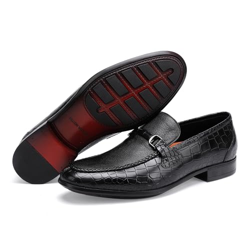 Men's Leather Dress Shoes Classic Slip on Loafers Penny Loafers for Men2