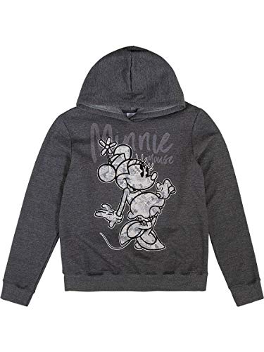 Blusa Manga Longa Estampada Disney Minnie Mouse Feminino, Cinza, M