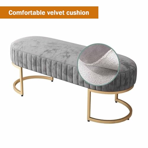 Banc à chaussures avec coussin et étagère en métal robuste et compacte - 5