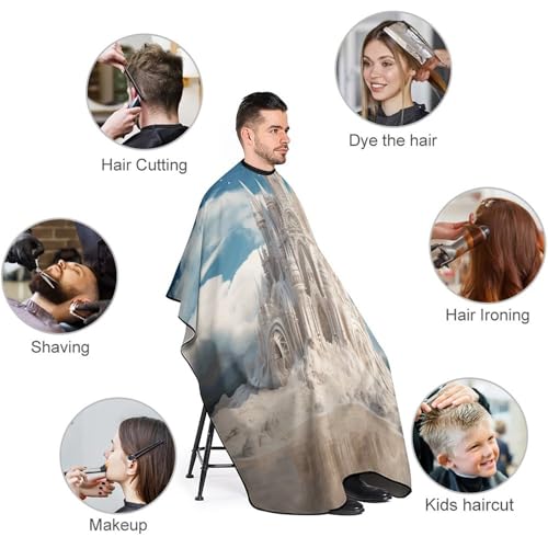 Capas para corte de cabello unisex con cierre ajustable miniatura 3