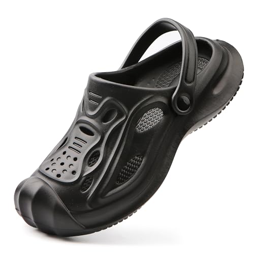 Image of Women Mens Clogs with Arch Support Ganden Shoes Waterpoor Comfort Slip-on Sandals