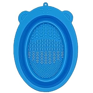 Multifunctional Brush Cleaning Cup, Brush Cleaning Mat Brush Cleaning Bowl Portable Travel Brush Scrubber Mat Cleaning Tool Gift