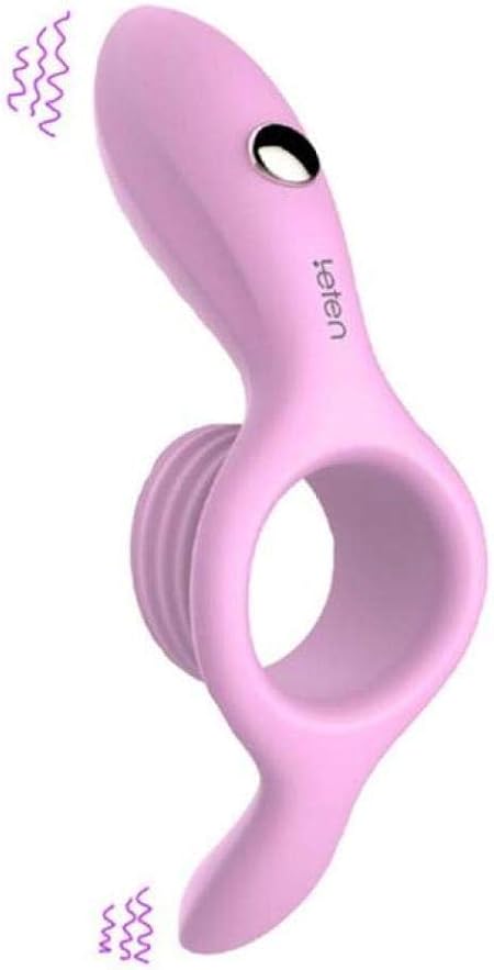QAS Anillo de Pene Vibrador Retraso Eyaculación Estimulador ...