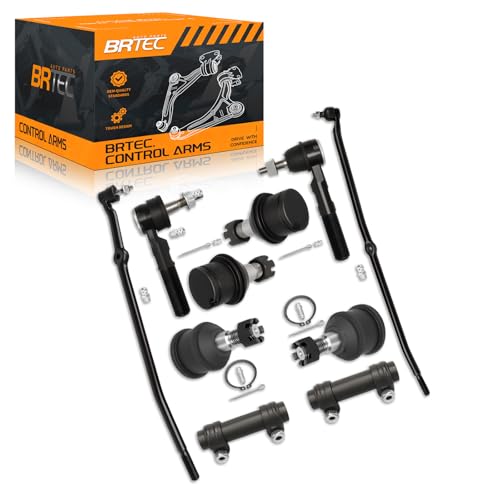 4WD Front Inner Outer Tie Rods & Ball Joints Adjusting Sleeves Compatible with Dodge Ram 1500 2006-2008, Ram 2500 3500 2003-2008[Up to Mfg. Date 2/18/08] - 10pc Set by BRTEC - Image 7