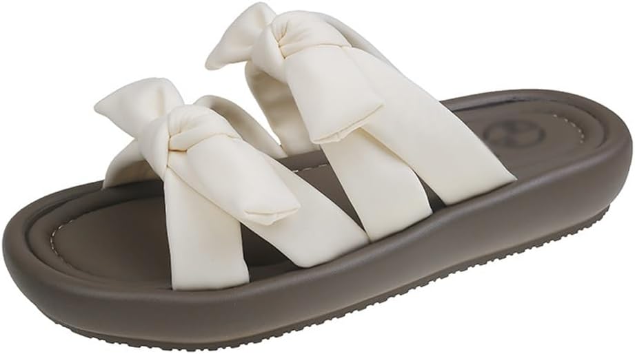 [わしのおとも] ASXDCP 女性用サンダルとスリッパ スポンジケーキ 厚底 ミディアムヒール ソフトソール ローマンビーチサンダ