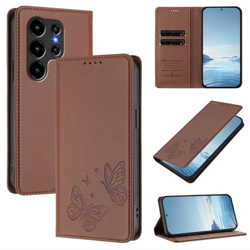 �X�}�z�P�[�X �Ή��@�� for Blackview Wave 10 �X�}�z�P�[�X�y�J�[�h�z���_�[�E�E�H���b�g�E�}�O�l�b�g�o�b�N���E�t���b�v�E�X�^���h�@�\�t���zBrown