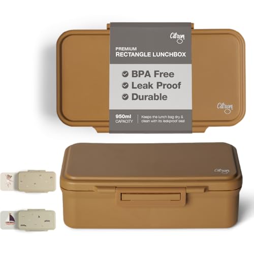 Citron 2023 Rectangle Lunch Box, Caramel
