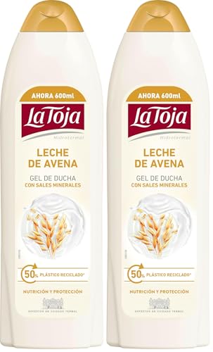 La Toja Gel de Ducha Leche de Avena, Aporta a Tu Piel el Cuidado y la Suavidad Que Necesita, Piel Nutrida y Protegida, 600 ml (Paquete de 2)