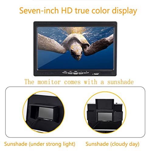 Borescopes Pijpinspectievideocamera, 7" HD-borescope met scherm, industriële endoscoop voor rioolbuizen, 4500mAh-batterij, met 12 LED-lampjes, IP68 waterdicht, 20 M glasvezelkabel - Image 3