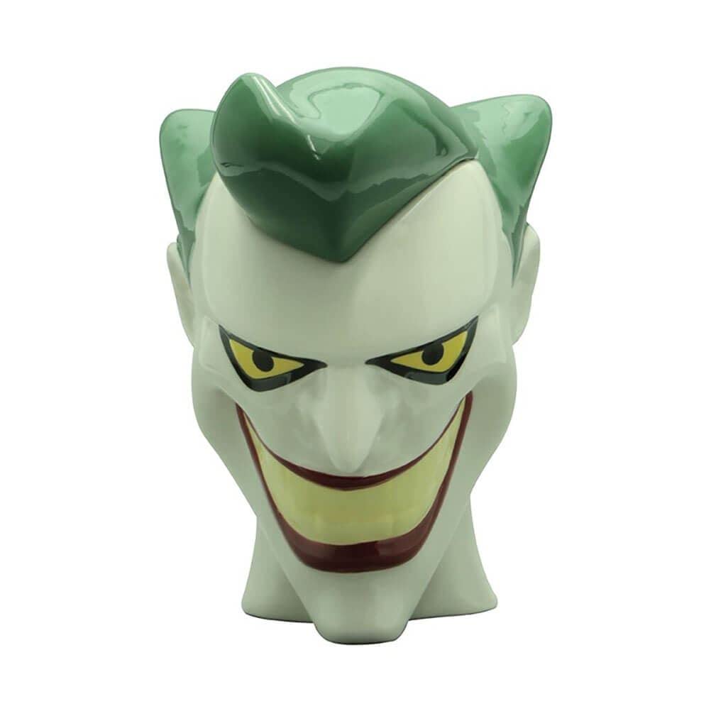 Abystyle White Dc Comics Batman The Joker Head 3D Shaped Ceramic Novelty Coffee & Tea Mug
