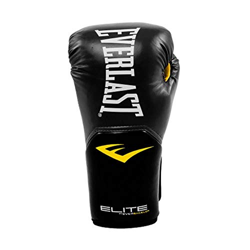 Image of Everlast Pro Style Elite Exercise Workout Training Boxing Gloves for Sparring, Heavy Bag and Mitt Work, Size 9 Ounces, Black