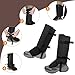 TRIWONDER Snake Gaiters Snake Bite Protection for Legs Snake Guard for Hunting, Outdoor Working (Black)