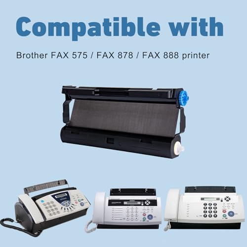 2 Pack Cinta PC501 Compatible con Brother PC-501 Fax miniatura 2