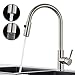 Produktbild Einhebelmischer Küchenarmatur Ausziehbarer Brause, WOOHSE Mischbatterie 360° Drehbare Wasserhahn Küche aus Edelstahl für Ihre Küchenspüle Waschtischarmatur Waschbecken