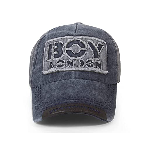 Image of Adjustable Soft Cotton Denim Cap for Men Women Baseball Vintage Washed Distressed Hats Adjustable Stylish Cap Regular Fitted