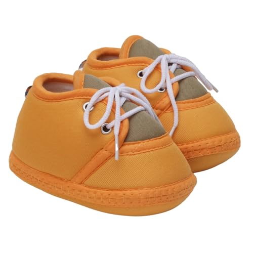Image of Neska Moda 6 To 12 Months Baby Boys & Baby Girls Cute Soft Cotton Pre-Walker Lace Booties-BT4713