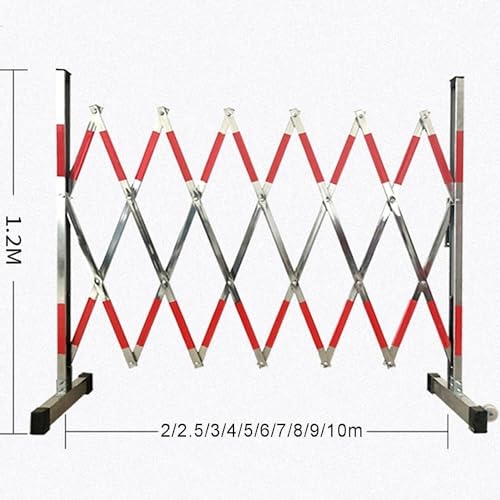 Barrière métallique rétractable pour sécuriser les accès de chantier et d'événements
