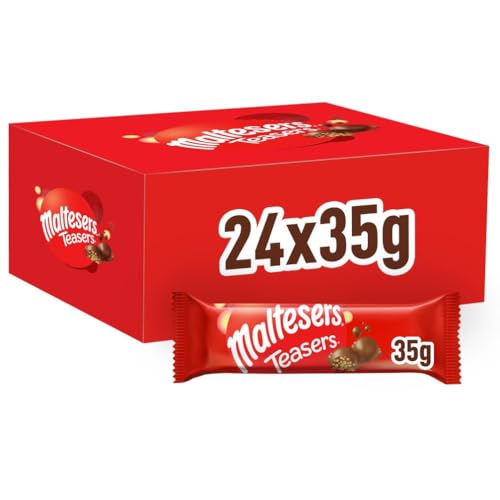 Maltesers, barritas de chocolate de con leche, chocolatinas (pack de 24 x 35g)