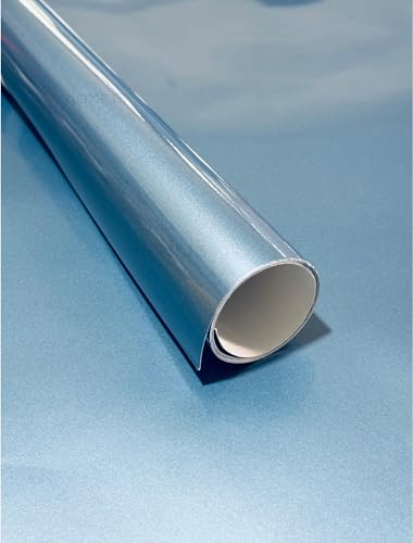 Image of HOME13 Self Adhesive Glossy Wallpaper Vinyl Stickers for Drawer and Shelf Waterproof Wallpaper for Table Top Kitchen (Light Sky Blue Gloss, 2 Feet BY 7 Feet)