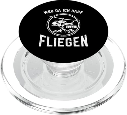 Flugschein Bestanden Ich Darf Jetzt Fliegen Helikopter Pilot PopSockets PopGrip