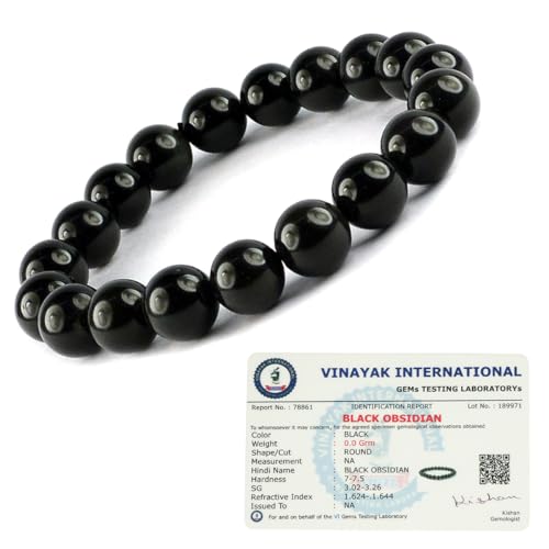 Image of Reiki Crystal Products Certified Natural Crystal Stone Round 10 mm Beads Bracelet for Men & Women | Reiki Charged Gemstone Jewellery Bracelet | Multiple Stone Variants Available