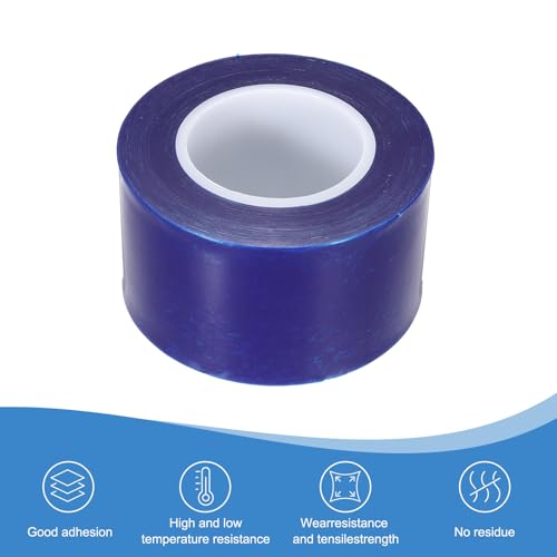 Image of PATIKIL Removable Protective Film Tape, 3 Inch x 656 ft PE Surface Protective Scratch Film Tape Roll for Furniture Electrical Appliances Plastic Hardware Medium Stickiness Blue