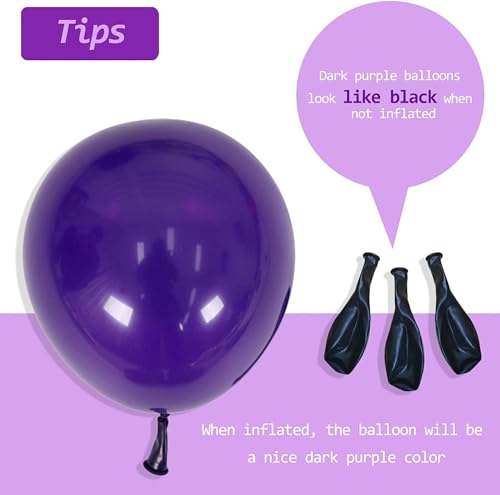 Image of Party Propz Rubber Balloons For Decoration 83 Pcs Purple Balloons For Birthday Decoration Balloon Garland Arch Kit Purple And White Balloons For Decoration Balloons For Party Decoration Balloon Arch