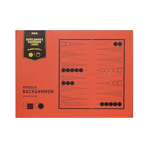 Gentlemens Hardware Wooden Backgammon Set